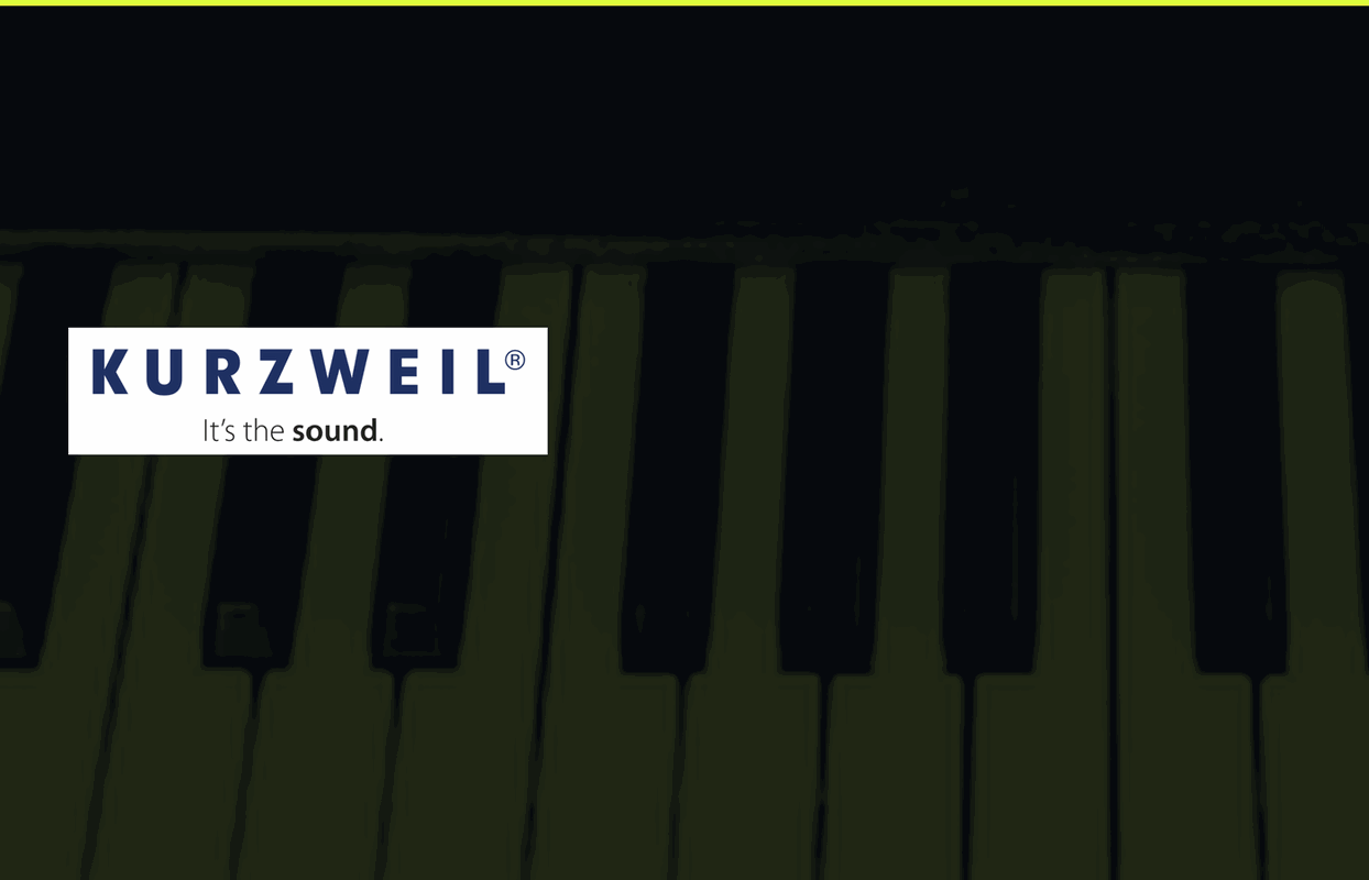 The Kurzweil logo — the wordmark above the line "It’s the sound."